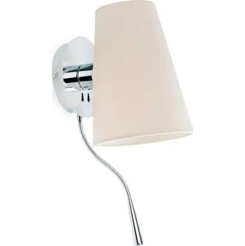Nástěnné svítidlo FARO LUPE nástěnná lampa, chrom, se čtecí lampičkou