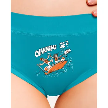 Souprava dámského spodního prádla Bastard Cvakneme se dámské kalhotky Turquoise