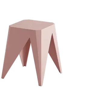 Sedací souprava POPPI, plastová stolička, stohovatelná, růžová