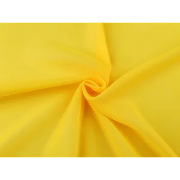 Šifon hladký METRÁŽ - 17 (48) žlutá