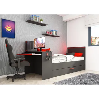 Dětská postel Multifunkční dětská postel se stolem pro dva On - line Zone