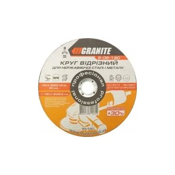 Řezný kotouč Kotouč řezný na kov a nerez GRANITE PROFI +30 180*1, 6*22, 2 mm 8-06-180