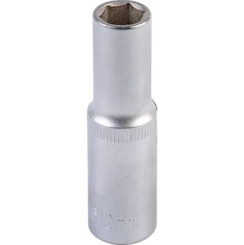 Hlavice nástrčná prodloužená 6-hranná MASTERTOOL 1/2" 12 mm L 78 mm CRV 78-0512