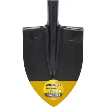 Lopata Lopata špičatá MASTERTOOL 220*300*390 mm černá/žlutá bez násady 14-6254