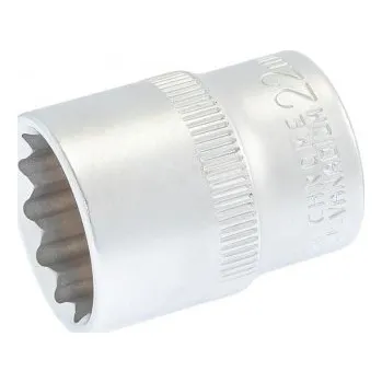 Hlavice nástrčná 12hranná MASTERTOOL 22mm L 40mm CRV 78-0622