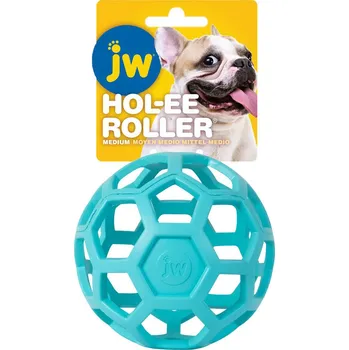 Hračka pro psa JW Hol-EE děrovaný míč 11cm Medium - mint