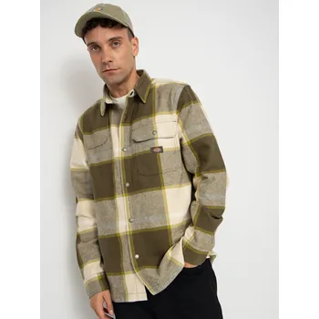 Pánská košile Dickies Nimmons (wood ash) M, hnědá