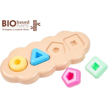 ostatní stavebnice ELFIKI BIO PLAST Motorická vkládačka Magické tvary