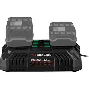 Nabíječka baterií PARKSIDE® Dvojitá rychlonabíječka PDSLG 20 B1