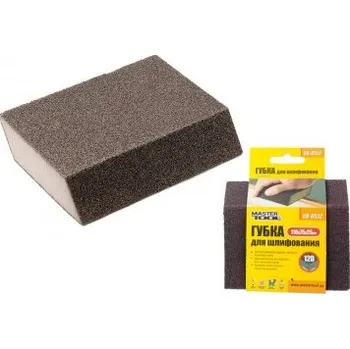 Brusný papír Houbička brusná zkosená MASTERTOOL RHOMBUS P120 110*75*25 mm 08-0512