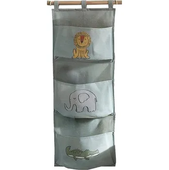 Úložný box LA FACTORY Závěsný organizér na hračky The King of the Jungle, 80 × 30 cm