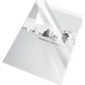 Esselte desky L Premium A4, PVC, 150 mic, sáček 25 ks, čirá