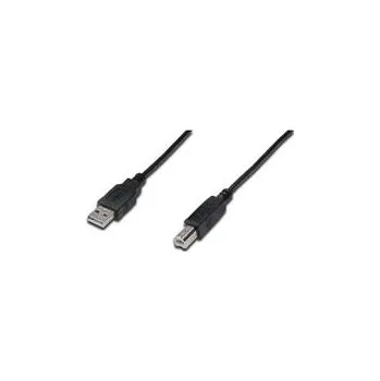 Datový kabel Digitus Připojovací kabel USB 2.0, typ A - B M / M, 1,0 m, černý