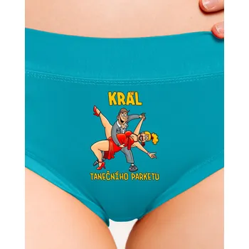 Souprava dámského spodního prádla Bastard Král a královna parketu dámské kalhotky Turquoise