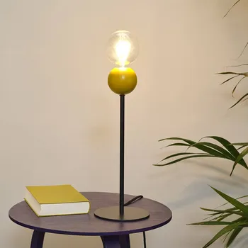 Lampička Stolní lampa OSRAM Decor Bubble, žlutá, 1 žárovka, ocel, E27 - Ø základna 15 cm, délka kabelu 150 cm žlutá, černá 1 x 15 W LED - Doprava zdarma