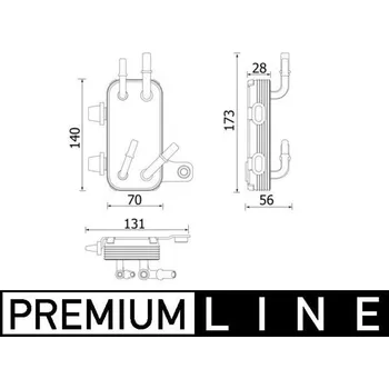 Chladič motoru Chladič, chlazení motoru MAHLE CR 2200 000P