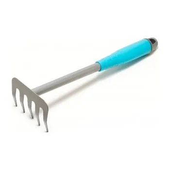 Hrábě Hrabličky zahradní MASTERTOOL 5 zubů 300*90 mm s plastovou násadou 14-6183