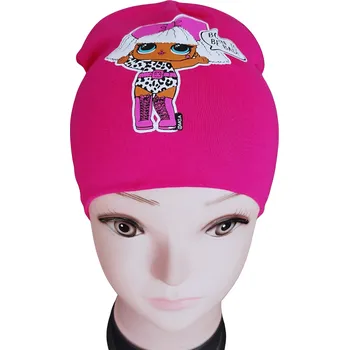 Čepice Setino Dívčí čepice L.O.L. jaro podzim růžová Barva: Růžová tmavá, Velikosti: 52