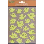 Nálepky svítící ve tmě 25x14,4 cm Duch Halloween