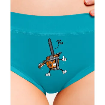 Souprava dámského spodního prádla Bastard Jsem pila dámské kalhotky Turquoise