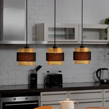 Závěsné světlo OSRAM Decor Hornet, 3 žárovky, černá/zlatá černá, zlatá 3 x 10 W LED - Doprava zdarma