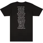 Fender Logo Date Back Tee Black M + prodloužená záruka 3 roky