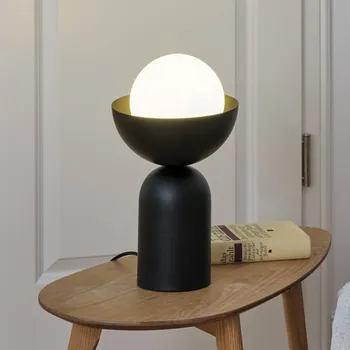 Lampička Stolní lampa OSRAM Decor Bowl, černá, ocel, E14 - Ø skleněná koule 15 cm, Ø podstavec 11,5 cm 1 x 15 W - Doprava zdarma
