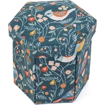Příslušenství k šicímu stroji Rozkládací šitíčko ve viktoriánském stylu - Ptáčci (Hexagonal Victorian Sewing Kit Aviary)