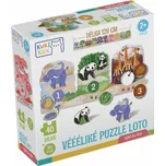 KukiKuk Véééliké puzzle loto Výlet do ZOO