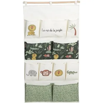 úložný prostor na hračky LA FACTORY Závěsný organizér na hračky The King of the Jungle, 110 × 60 cm