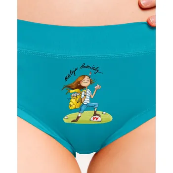 Souprava dámského spodního prádla Bastard Maluju kamínky dámské kalhotky Turquoise