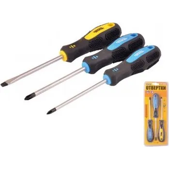Šroubovák Šroubováky sada MASTERTOOL 3 ks PH1*100/PH2*100/SL5*100 40-1504