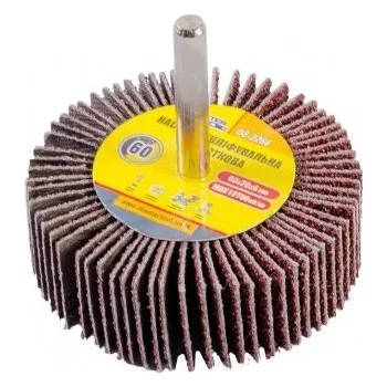 Brusný kotouč Válec lamelový brusný MASTERTOOL 60*20 mm P60 s hřídelí 6 mm 08-2266