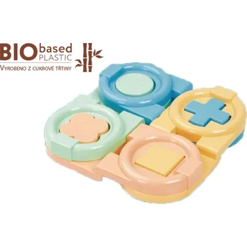 ostatní stavebnice ELFIKI BIO PLAST Motorická vkládačka Domino