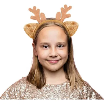 Karnevalový kostým Čelenka Sobí rohy sv. hnědé