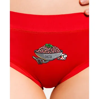 Souprava dámského spodního prádla Bastard Pasta dámské kalhotky Red Mal