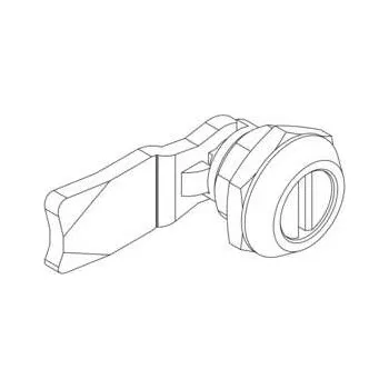 Nábytkové kování REHAU ND - Otočný plastový zámek, 12176871001