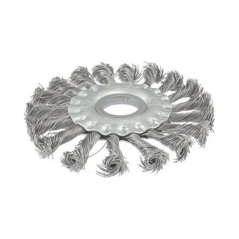 Drátěný kartáč Kartáč kotoučový MASTERTOOL drátěný boční - pletený drát Ø 115*22, 2 mm 19-9011