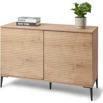 Koupelnový nábytek 702740 - Tchibo - Odkládací skříňka »Reet« v lamelovém vzhledu - barva: hnědá