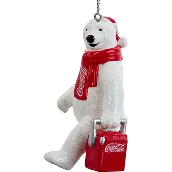 Vánoční dekorace KURT ADLER Vánoční ozdoby - medvěd Coca Cola