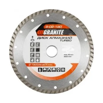 Řezný kotouč Kotouč diamantový GRANITE TURBO 180*2, 6 mm 22-24% 8600 ot./min 9-02-180