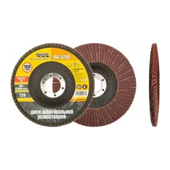 Příslušenství k brusce Kotouč brusný lamelový MASTERTOOL Т29 P100 125*22 mm 08-3210