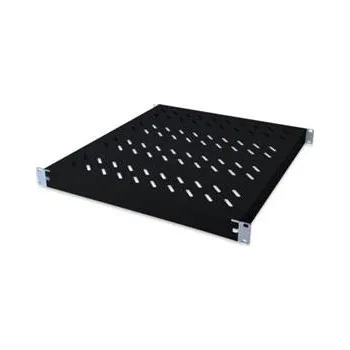 Racková skříň Digitus 1U pevná police pro stojany o hloubce 600 mm 44x482x350 mm, seřízení. Hloubka 350 - 550 mm, černá