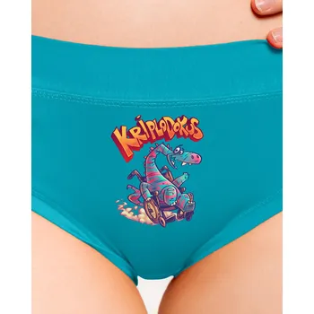 Souprava dámského spodního prádla Bastard Kriplodokus dámské kalhotky Turquoise