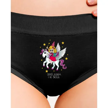 Souprava dámského spodního prádla Bastard Holka ve škole dámské kalhotky Black