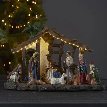 Lampička STAR TRADING Nativity LED dekorativní světlo, baterie, 37 cm multicolour 19 LED - Doprava zdarma