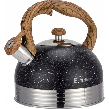 Varná konvice Elitehoff tradiční ocelová Konvice 2,5 l černá, šedá