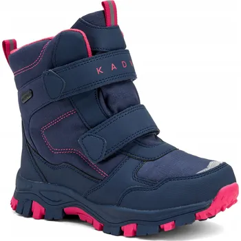 Dívčí obuv Dětské sněhule KADVA Snowey Mid WP tmavě modré, velikost 36, Membrána, Zateplené