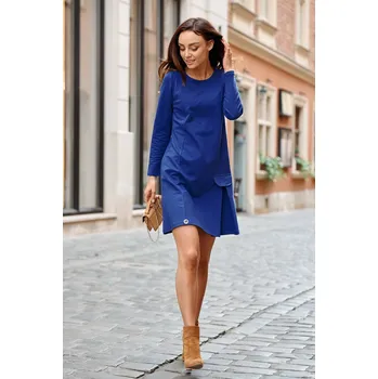 Dámské šaty Dámské šaty L346 - Lemoniade tmavě modrá S