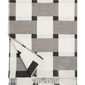 deka Lapuan Kankurit Vlněná deka Punos 130x180, bílo-béžovo-černá